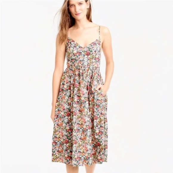 J. Crew Dresses & Skirts - J Crew Lace-up back dress Liberty® Thorpe floral - 4